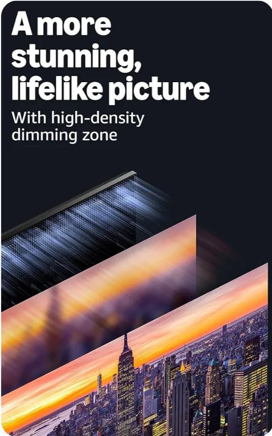 Amazon Fire TV 55" Omni Mini-LED Series, QLED 4K UHD smart TV, Dolby Vision IQ, 144hz gaming mode, Ambient Experience, hands-free with Alexa, 2024 release