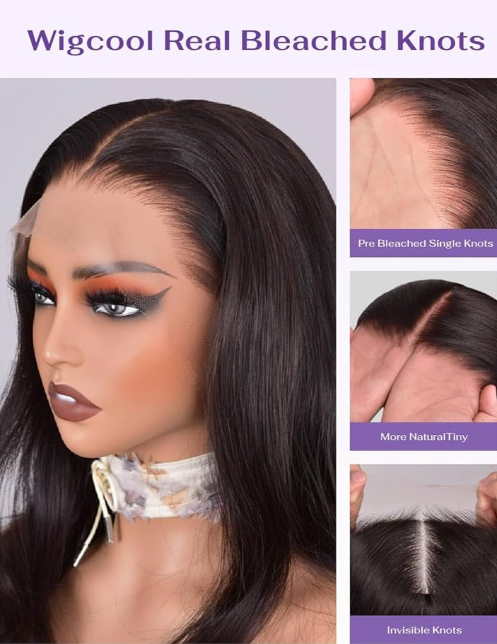 13x6 SKINLIKE Real HD Lace Frontal Wig, 180% Density Ultra-fitted 0.10mm Thin Invisible HD Lace Wig Pre-plucked Hairline Bleached Knots Virgin Human Hair Wigs Body Wave 30 Inch