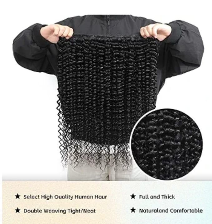 15A Raw Indian Human Hair Bundles Deep Wave Bundles Human Hair,Triple Lifespan Virgin Remy Hair,No Tangle Shedding,Keep Texture Silky Soft After Multiple Washes (4 Bundles Deep wave, 22 24 26 28)