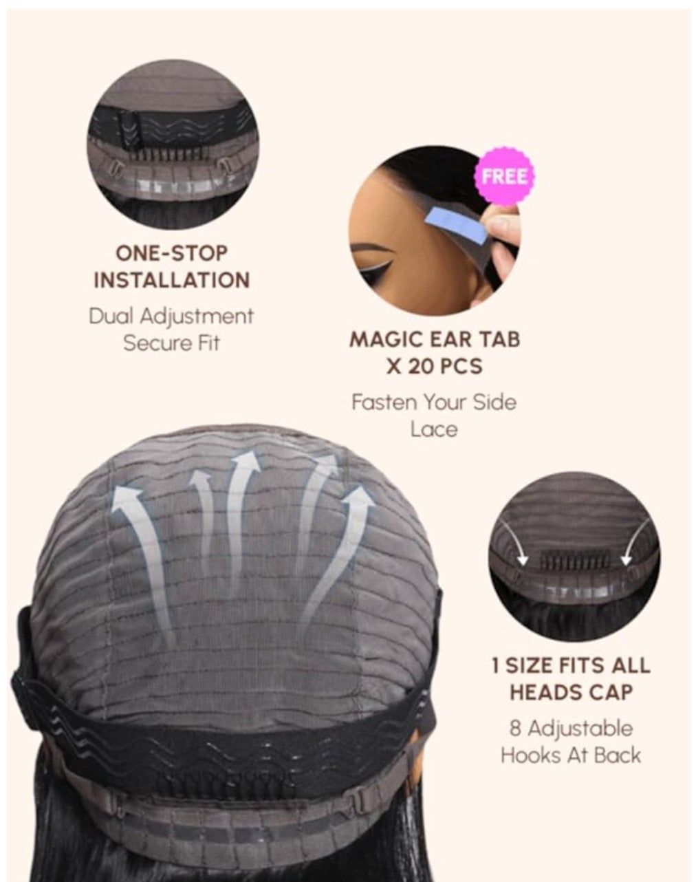 UNICE Bye Bye Knots Wig Mixed Curls Water Wave and Jerry Curly Fluffy Wig 13X4 Lace Front Pre Everything Drawstring Wigs Glueless Human Hair Pre Plucked Pre Cut Bleached Knots 150% Density 24 Inch