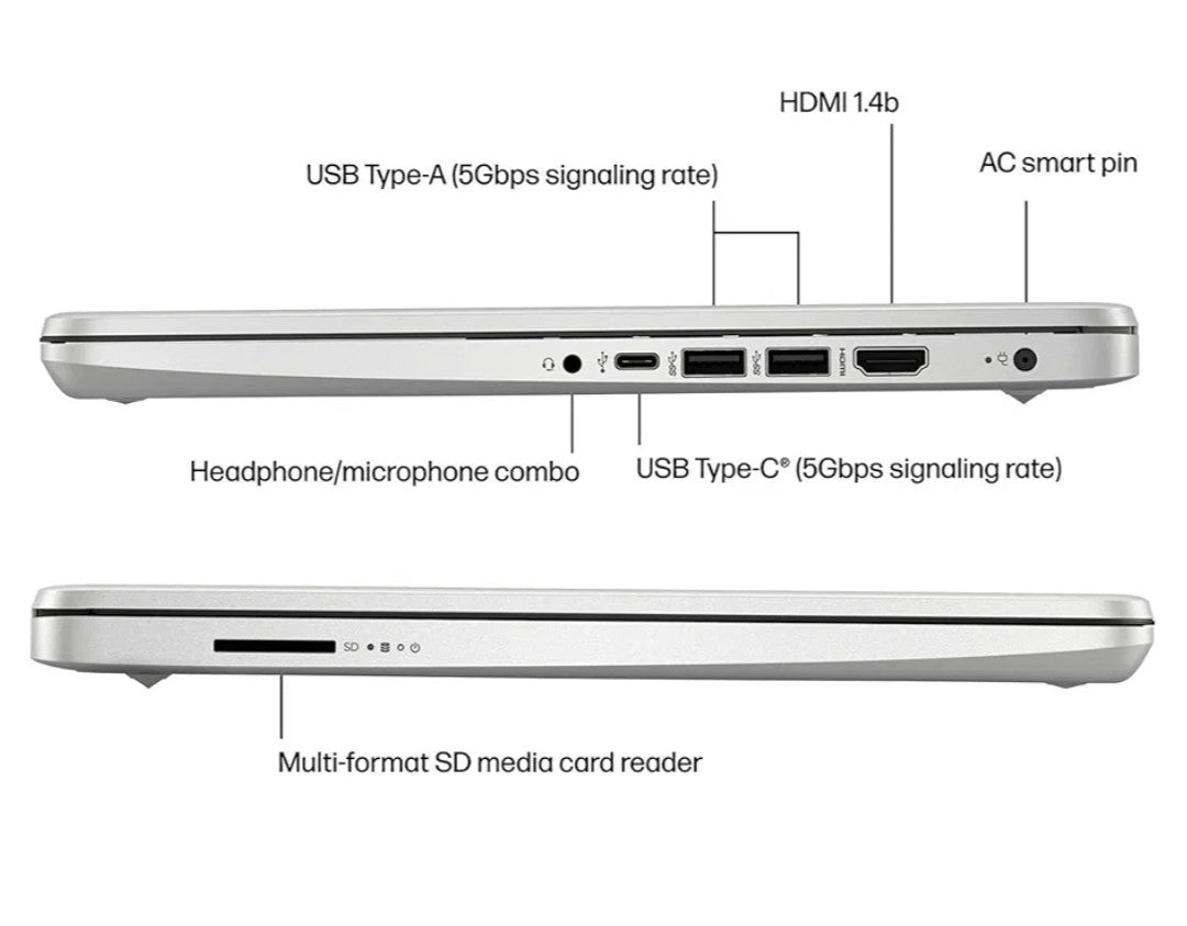 HP Laptop Computer, 14’’ HD Display Laptops, Intel Pentium N5030, 16GB RAM 1TB SSD, Webcam, Bluetooth, Wi-Fi, Windows 11, Fast Charge, Ready for College Student and Daily Work Life Business