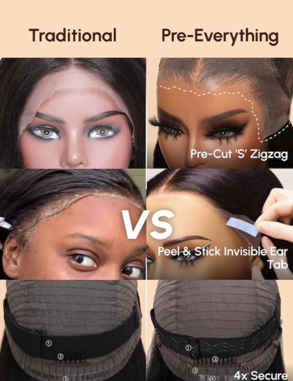 UNICE Bye Bye Knots Wig Mixed Curls Water Wave and Jerry Curly Fluffy Wig 13X4 Lace Front Pre Everything Drawstring Wigs Glueless Human Hair Pre Plucked Pre Cut Bleached Knots 150% Density 24 Inch