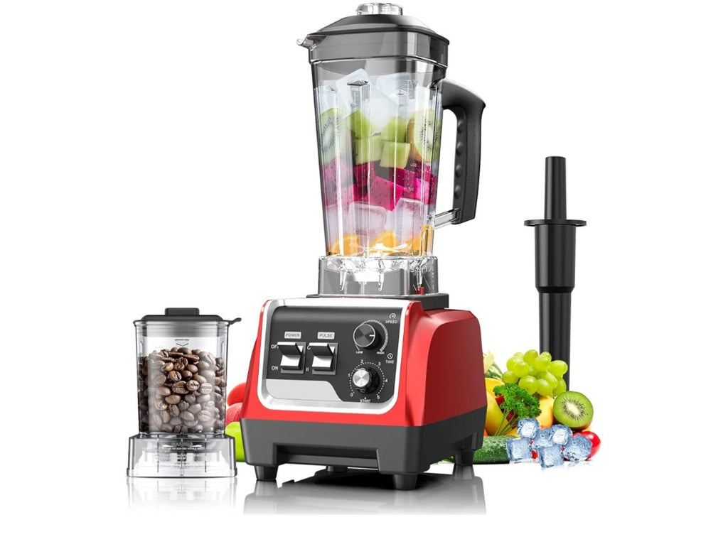 Blender for Smoothies with 1800 Watt Motor Powerful Countertop Blenders for Kitchen 70OZ Large Capacity Smoothie Blender and Grinder Combo for Ice Crush Frozen Drinks Puree (Red)