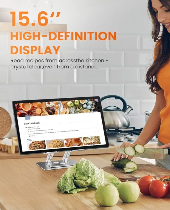 15.6 Inch Pro Tablet Android 14 Large Tablets 2025 Helio G99 Octa-Core 16GB+256GB, 1TB Expandable, 1080P 12000mAh 30W Fast Charge (Inches, 15.6, Blue, 256, GB)