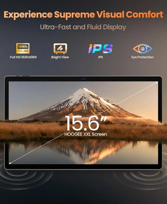 15.6 Inch Pro Tablet Android 14 Large Tablets 2025 Helio G99 Octa-Core 16GB+256GB, 1TB Expandable, 1080P 12000mAh 30W Fast Charge (Inches, 15.6, Blue, 256, GB)