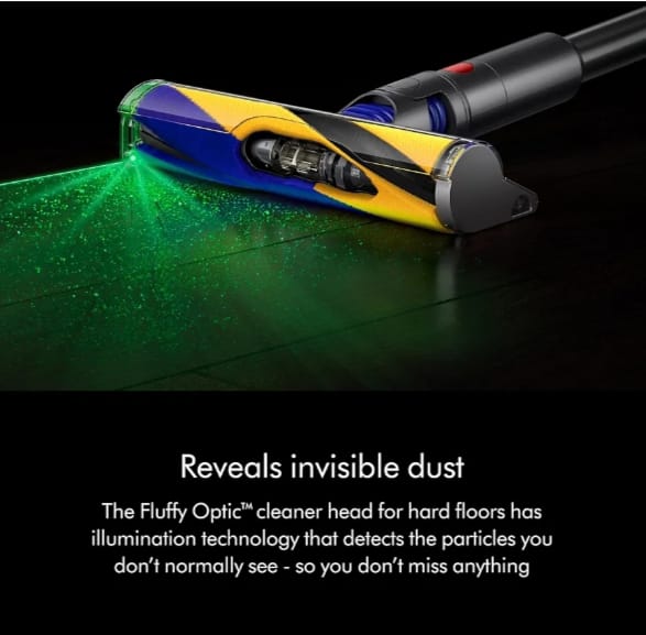 Dyson V15 Detect Plus Cordless Vacuum, Illumination Reveals dust, 240AW, 3 Power Modes, Up to 60 Minutes,² Deep Cleans Hard Floors and Carpets, Detangles pet Hair, Converts to Handheld