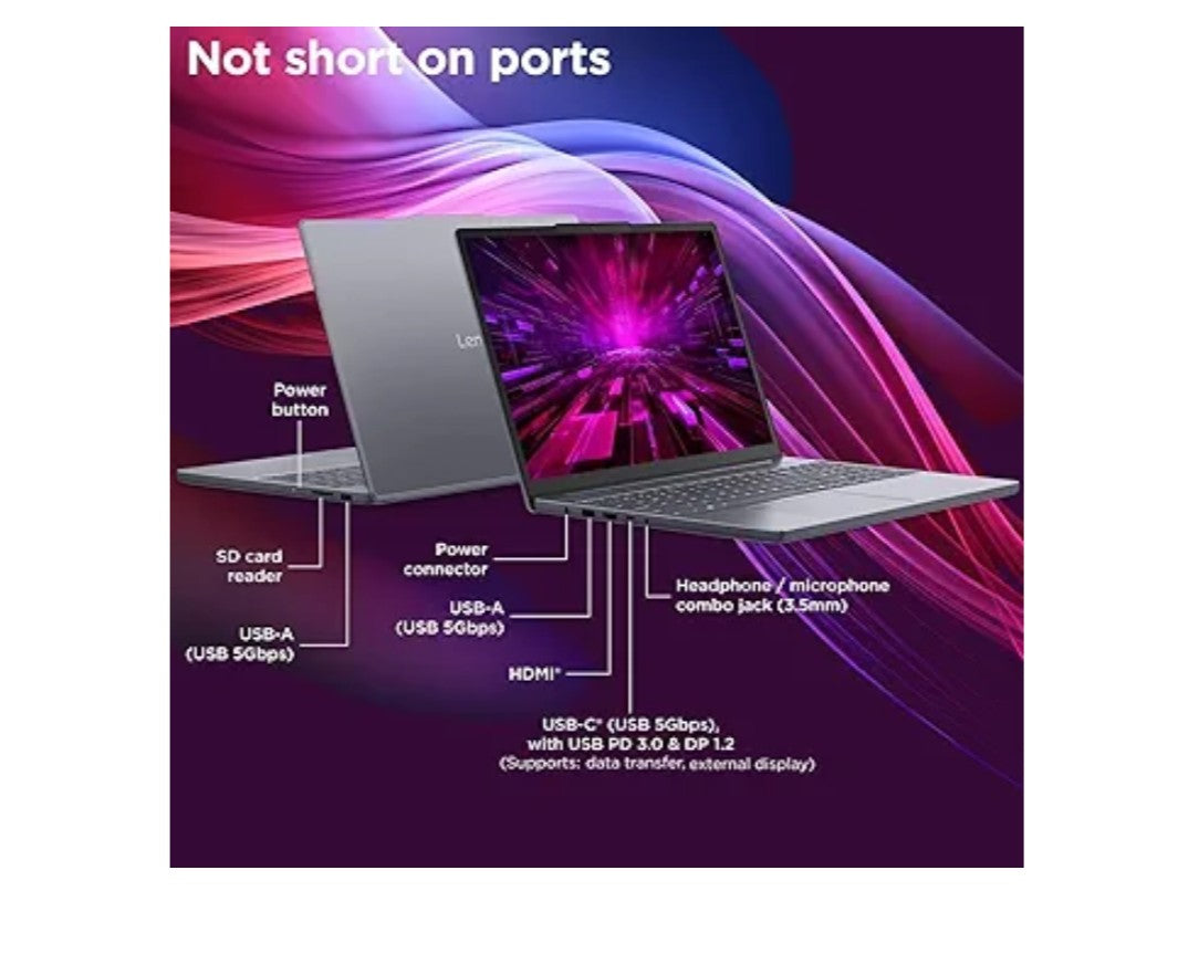 Lenovo 15" Laptop Computer for Home Business, Intel 10-Core i7-13620H (Beat Ultra 7 255U), WiFi 6, Bluetooth 5.2, FHD+ Copilot AI PC, Type-C, Luna Grey, Windows 11 Pro (24GB DDR5 RAM, 1TB PCIe SSD)