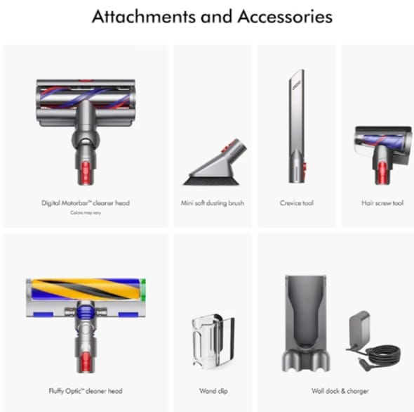 Dyson V15 Detect Plus Cordless Vacuum, Illumination Reveals dust, 240AW, 3 Power Modes, Up to 60 Minutes,² Deep Cleans Hard Floors and Carpets, Detangles pet Hair, Converts to Handheld