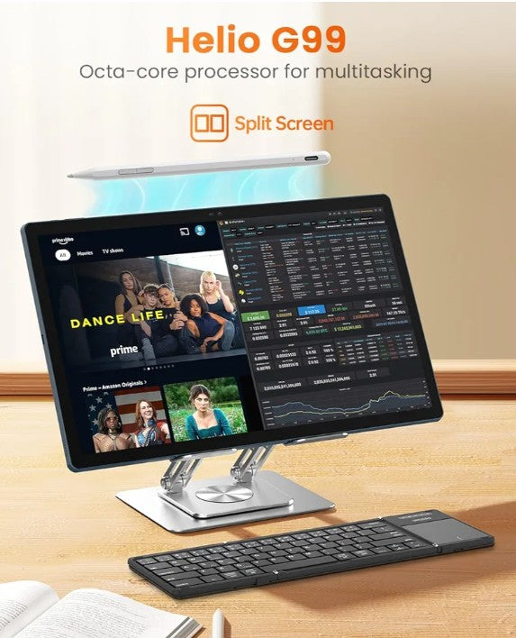 15.6 Inch Pro Tablet Android 14 Large Tablets 2025 Helio G99 Octa-Core 16GB+256GB, 1TB Expandable, 1080P 12000mAh 30W Fast Charge (Inches, 15.6, Blue, 256, GB)