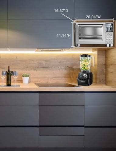 Nuwave Bravo XL Pro Air Fryer Toaster Oven with Grill Combo, 2025 New Ultra-Fast Convection System, 35% Crispier, 2X More Even, 142 Presets, 50-500F, Smarter Probe, PFAS Free, 30QT, Stainless Steel