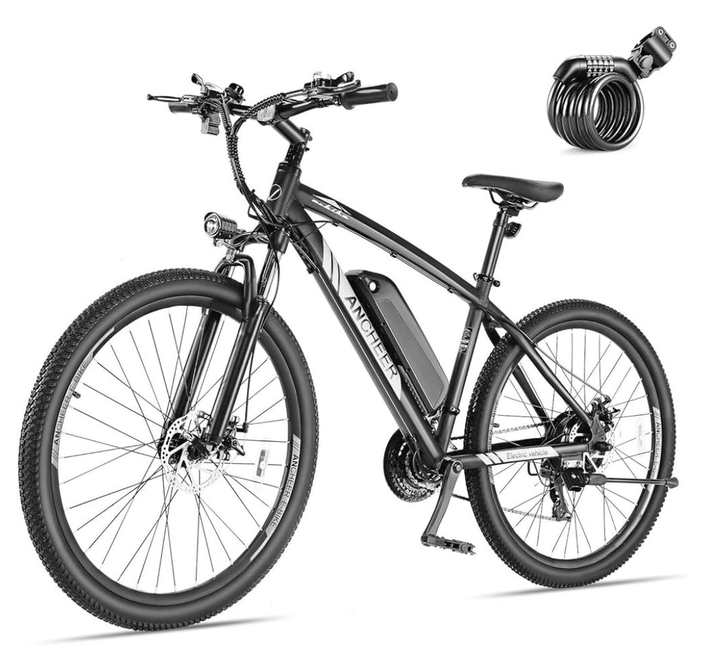 ANCHEER Hummmer Electric Mountain Bike 27.5'' Electric Bike for Adults, 21/24 Speed
Peak 750W, Ebike, 3 Hours Fast Charge, 60 Miles, Electric Bicycle, 48V/499Wh Battery, LCD Display