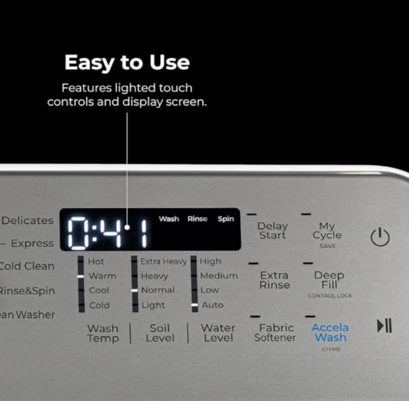 Kenmore 4.4 cu. ft. Top Load Washer with Triple Action Agitator for Tough Dirt & Stains - Reduce Laundry Time with Accela Wash & Express Wash - LED - White