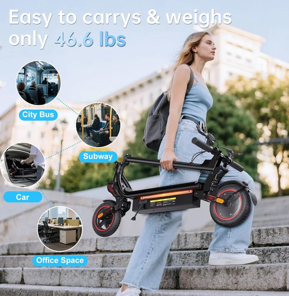 Electric Scooters - 500W/1000W/1500W Adult Electric Scooter, 18/25/28 MPH Top Speed, 8.5'' /9.3'' /10'' Tires,21/28 Miles Long Range, Portable E Scooter for Adults and Teens