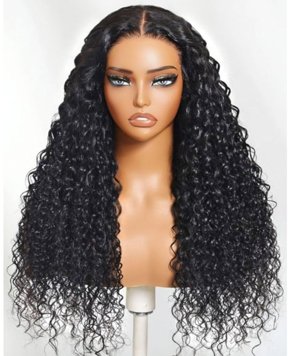 UNICE Bye Bye Knots Wig Mixed Curls Water Wave and Jerry Curly Fluffy Wig 13X4 Lace Front Pre Everything Drawstring Wigs Glueless Human Hair Pre Plucked Pre Cut Bleached Knots 150% Density 24 Inch