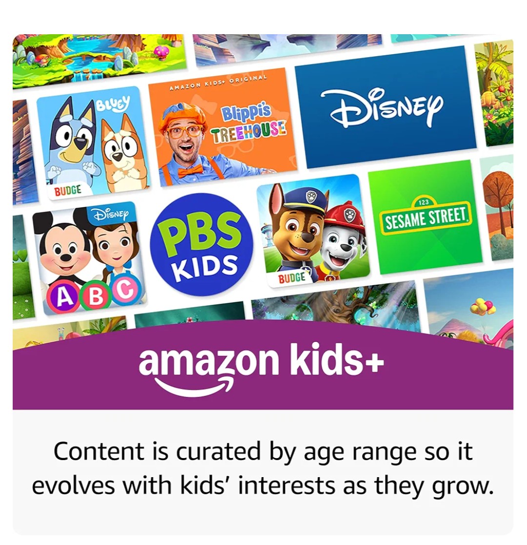 Amazon Fire HD 10 Kids Pro tablet (32 GB, Nebula) Backpack Travel Bundle