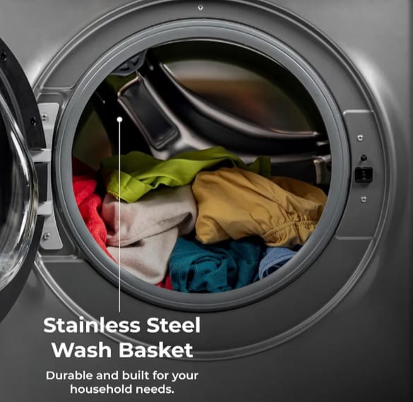 Kenmore 4.5 cu. ft. Front Load Washer with Stain Removing Steam Treatment - Reduce Laundry Time with Accela Wash - LED - ENERGY STAR Certified - Metallic Silver