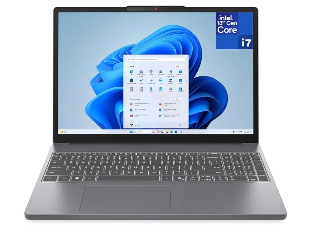 Lenovo 15" Laptop Computer for Home Business, Intel 10-Core i7-13620H (Beat Ultra 7 255U), WiFi 6, Bluetooth 5.2, FHD+ Copilot AI PC, Type-C, Luna Grey, Windows 11 Pro (24GB DDR5 RAM, 1TB PCIe SSD)