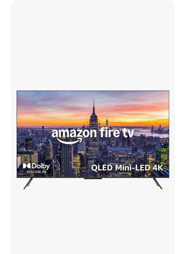 Amazon Fire TV 55" Omni Mini-LED Series, QLED 4K UHD smart TV, Dolby Vision IQ, 144hz gaming mode, Ambient Experience, hands-free with Alexa, 2024 release